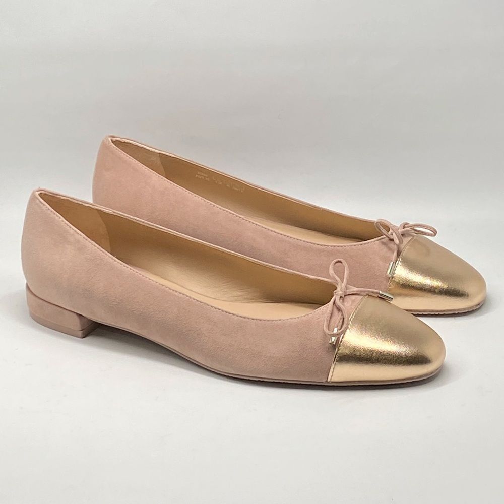 Stuart Weitzman Cap Toe Suede Ballet Flats size 9.5